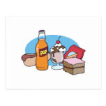 junk food galore postcard