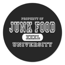 Junk Food University Dark stickers by universityshirts Junk Food University Dark stickers