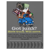 Junk & Garbage Removal Business adverting flyer