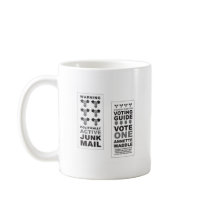 Junk Mail Pop Art mugs by wonderpile Junk Mail Pop Art mugs
