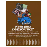 Junk removal business custom tear sheet flyer
