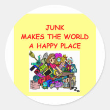 junk round stickers