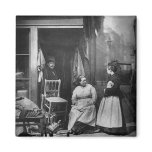Junk Shop in London - Vintage 1876 Photo Refrigerator Magnet