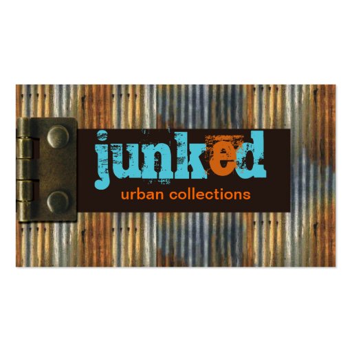 Junk'd Urban Grunge Business Card (front side)