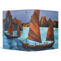 Junks In The Descending Dragon Bay Vinyl Binder