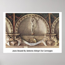 Juno Bound By Antonio Allegri Da Correggio Print