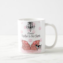 Junto en nuestros corazones taza de café