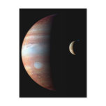Jupiter and Crescent Moon Post Card