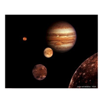 Jupiter and Satellites posters