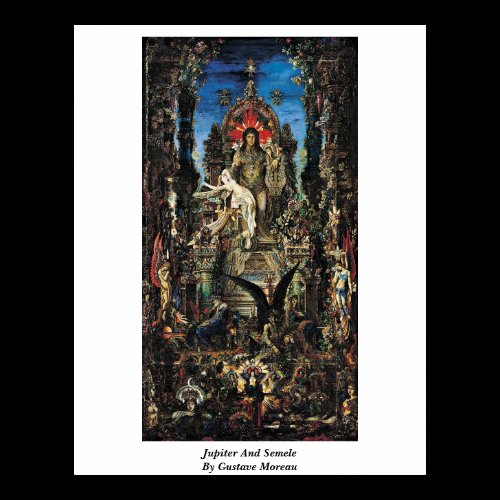 Jupiter And Semele By Gustave Moreau Posters