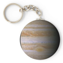 Jupiter as seen by the space probe Cassini Keychain