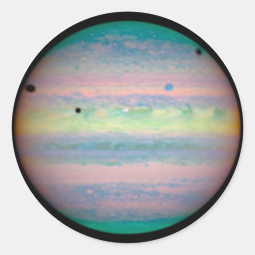 Jupiter Classic Round Sticker Zazzle