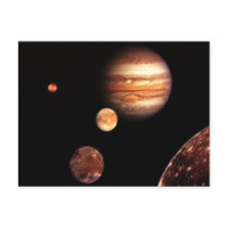 Jupiter Galilean Moons Astronomy & Science Gifts Post Cards
