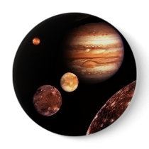 Jupiter Galilean Moons Sapce & Astronomy Gifts buttons by walgenn Jupiter Galilean Moons Sapce & Astronomy Gifts buttons