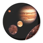 Jupiter Galilean Moons Sapce &amp; Astronomy Gifts Fridge Magnets