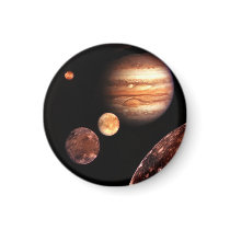 Jupiter Galilean Moons Sapce & Astronomy Gifts Fridge Magnet