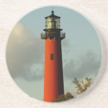 Jupiter Inlet Lighthouse Beverage Coaster