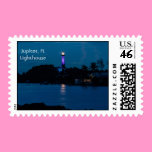 JUPITER LIGHTHOUSE SHINES BLUE postage stamp stamps