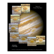 Jupiter Red Spot Hubble Telescope Photo posters