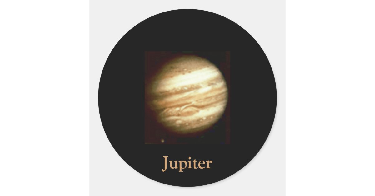 Jupiter Sticker Zazzle