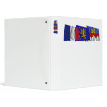 Jura, Franche-Comté & France flags Binder