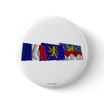 Jura, Franche-Comté &amp; France flags Pin