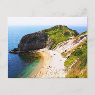 Jurassic Coastline, UK postcard
