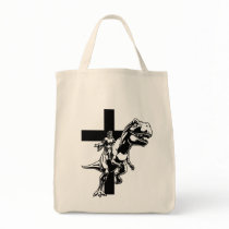 Jurassic Jesus Tote Bag