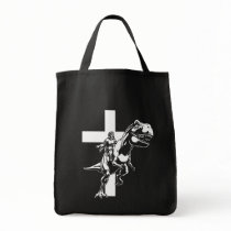 Jurassic Jesus Canvas Bags