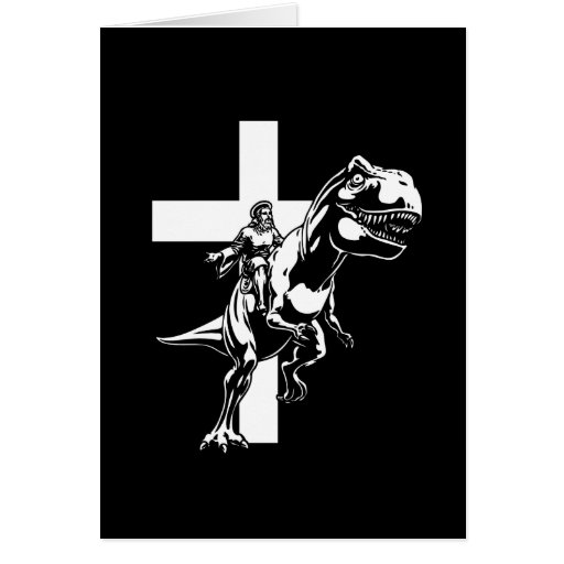 Jurassic Jesus Card