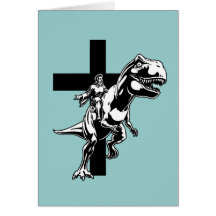 Jurassic Jesus Greeting Cards