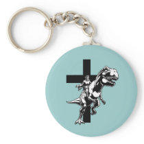 Jurassic Jesus Keychains