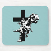 Jurassic Jesus Mouse Pad