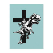 Jurassic Jesus Postcard