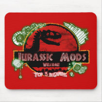 Jurassic Mods Mousepad Red