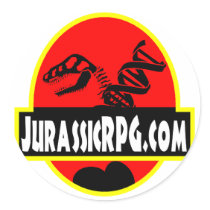 JurassicRPG Gear Red stickers