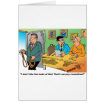 Jury Consultant Holding A Noose Greeting Card