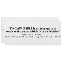 Jury Nullification by Justice Harlan F. Stone 1941 Personalized Invites