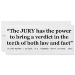 Jury Nullification Quote by Oliver Wendell Holmes Personalized Announcements