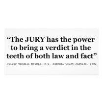 Jury Nullification Quote by Oliver Wendell Holmes Personalized Photo Card
