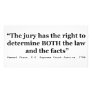 Jury Nullification Quote Justice Samuel Smith 1796 Photo Card