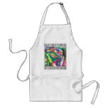 JUST A BABE IN THE WOODS ABSTRACT PAINTING APRON