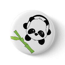 Just a Bite of Bamboo Pinback Buttons