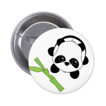 Just a Bite of Bamboo Pinback Buttons