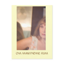 just a blur, OM MANI PADME HUM postcards by msbonomo just a blur, OM MANI PADME HUM postcards