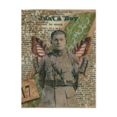 Just a Boy Postcard by MizBella