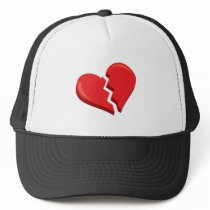 just a broken heart mesh hats