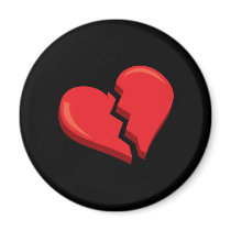 just a broken heart refrigerator magnet