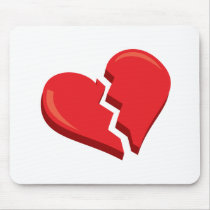 just a broken heart mouse pad