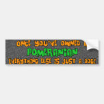 Just a Dog Pomeranian Bumper Sticker